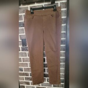 Tribal Camel Colored Skinny Leg Jeans
